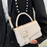 PU Leather Woman Shoulder Bag All-match Messenger Square Bag