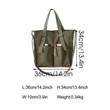 Cotton Canvas Crossbody Bag Large Capacity Waterproof Handbag