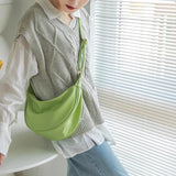 Dumpling Crossbody Bag PU Leather Handbag