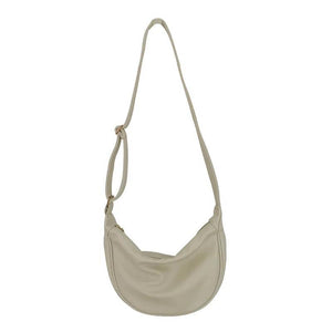 Dumpling Crossbody Bag PU Leather Handbag