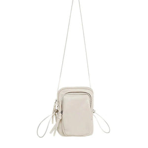 Mini PU Leather Shoulder Bag for Women Casual Tote