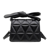 Women's Solid Handbag Purse Small Square Messenger Bag