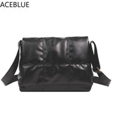 Vintage Quilted Crossbody Handbag Large Capacity Shoulder Bag
