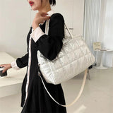 Winter Quilting Shoulder Bag Padded Crossbody Bags for Women