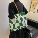 Women Canvas Shoulder Tote Bag Vintage Shopper Girl