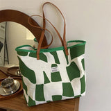 Women Canvas Shoulder Tote Bag Vintage Shopper Girl
