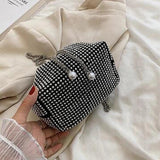 Rhinestone Armpit Chain Handbag Evening Crossbody Clutch