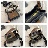 Crocodile Pattern Soft Leather Women's Bucket Bag