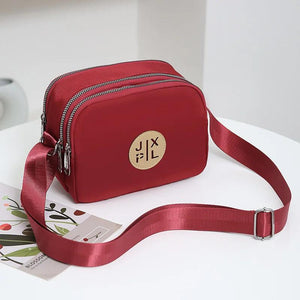 Solid Women Nylon Square Small Handbags Lady's Shoulder Cross Body