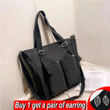 Nylon Tote Bag Waterproof ShoulderBag Large Capacity Handbag