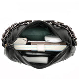 Summer Chain Handbags And Purses Female Travel Totes Solid Small PU Leather