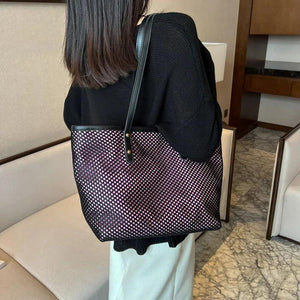 Casual Nylon Shoulder Bag Top Handle Large Capacity Handbag