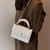 Solid Women's Shoulder Bag Flap Lady Handbags Chain Strap Crossbody Bags