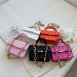 Solid Women's Shoulder Bag Flap Lady Handbags Chain Strap Crossbody Bags
