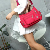 Nylon Canvas Crossbody Shoulder Bag for Women