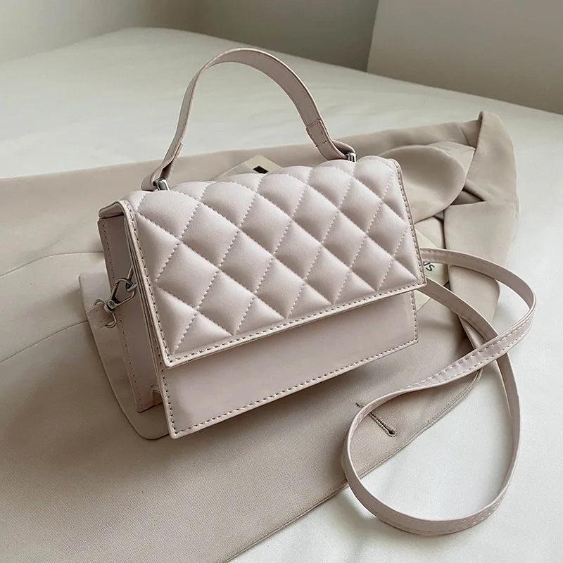 Embroidered Flap Shoulder Bag Crossbody Messenger Handbag