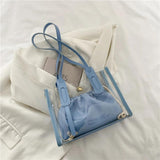 Transparent PVC Shopping Bag Jelly Totes Shoulder Bags
