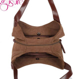 Canvas Travel Shoulder Bag Women's Casual Tote