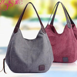 Canvas Travel Shoulder Bag Women's Casual Tote