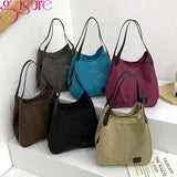 Canvas Travel Shoulder Bag Women's Casual Tote