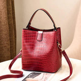 Large Capacity Women's Leather Handbag Crossbody Bag
