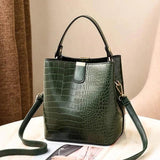 Large Capacity Women's Leather Handbag Crossbody Bag