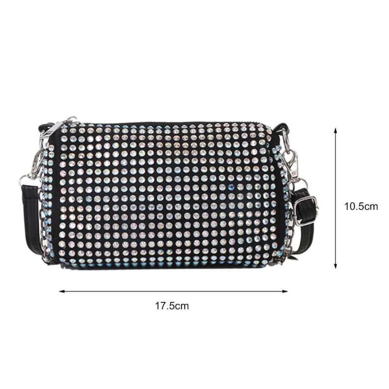 Rhinestone Shoulder Messenger Bag Women Diamond Purse Handbags