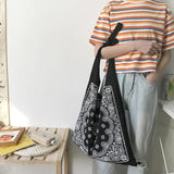 Women's Canvas Shoulder Bag Casual Tote Reusable Shopping Bag Handbag