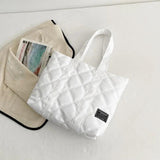 Canvas Shopper Shoulder Bag For Women Soft Cotton Shopping Totes Bag