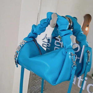 Ladies Diamonds Handbags High Leather Solid Shoulder Crossbody Bags