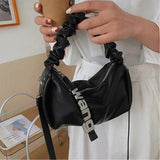 Ladies Diamonds Handbags High Leather Solid Shoulder Crossbody Bags