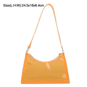 Summer Women's Transparent Handbags Jelly Bag Ladies Shoulder Beach Bag HPS131
