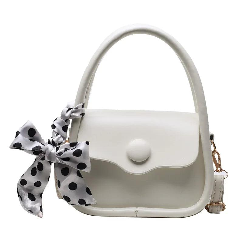 Retro Bow Decoration Messenger Bag for Women