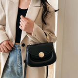 Women's PU Leather Crossbody Bag Chains Shoulder Bag