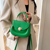 Women's PU Leather Crossbody Bag Chains Shoulder Bag