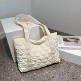 Top Shopper Shoulder Bags For Women Soft Cotton Nylon Shopping Bags Canvas Totes