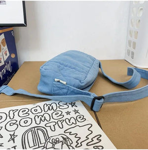 Stylish 90s Y2K Canvas Mini Crossbody Bag for Phone