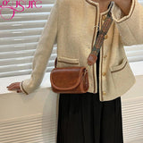 Retro PU Leather Crossbody Shoulder Bag Small Messenger Lady Travel Handba