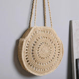 Beach Shoulder Bags Women Hollow Handbags Straw Knitting Bags