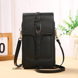 Women Handbags Female Pu Leather Shoulder Bags Touch Screen Hand bag Phone Purse