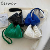 Spring Bags Summer Folds Bucket Bags for Women Shoulder Crossbody Bag