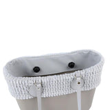 Winter Autumn Candy O Bag Classic Mini with Furry Wool Plush Fur Trim