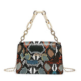 Serpentine Chain Crossbody Bag Small Handbag Top-handle Purse