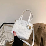 Fluffy Shoulder Bag Women Crossbody Fur Handbag