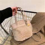 Fluffy Shoulder Bag Women Crossbody Fur Handbag