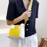 Classic Square Shoulder Bag Soft Leather Crossbody Bag Lady Messenger Handbag