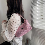 PU Leather Underarm Shoulder Bag for Women Lady Party Small Purses Handbag