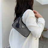 PU Leather Underarm Shoulder Bag for Women Lady Party Small Purses Handbag