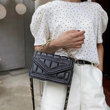 Thick Chain Shoulder Bag Crossbody Bags For Women Flap Ladies Messenger Bags