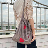 Mesh Net Beach Travel Handbag Large Capacity Eco-Friendly